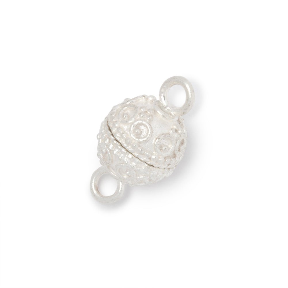 10mm Circle & Dot Design Magnetic Clasp 1 piece - Beadsofcambay.com