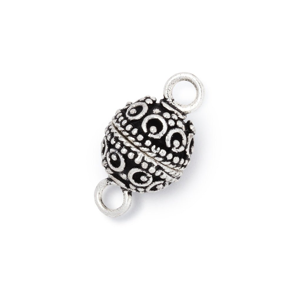 10mm Circle & Dot Design Magnetic Clasp 1 piece - Beadsofcambay.com