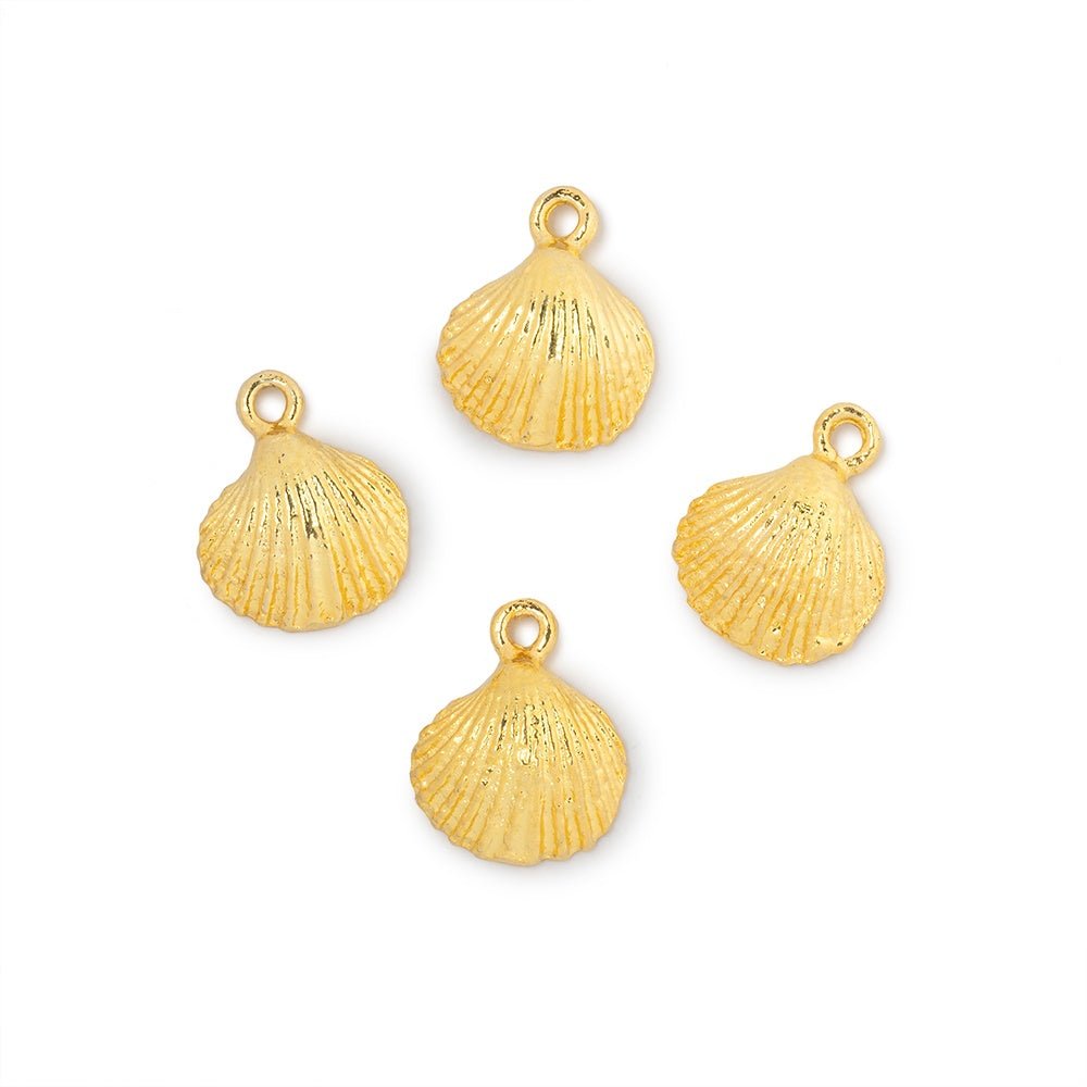 11mm Seashell Pendant Charm Set of 4 pieces - Beadsofcambay.com