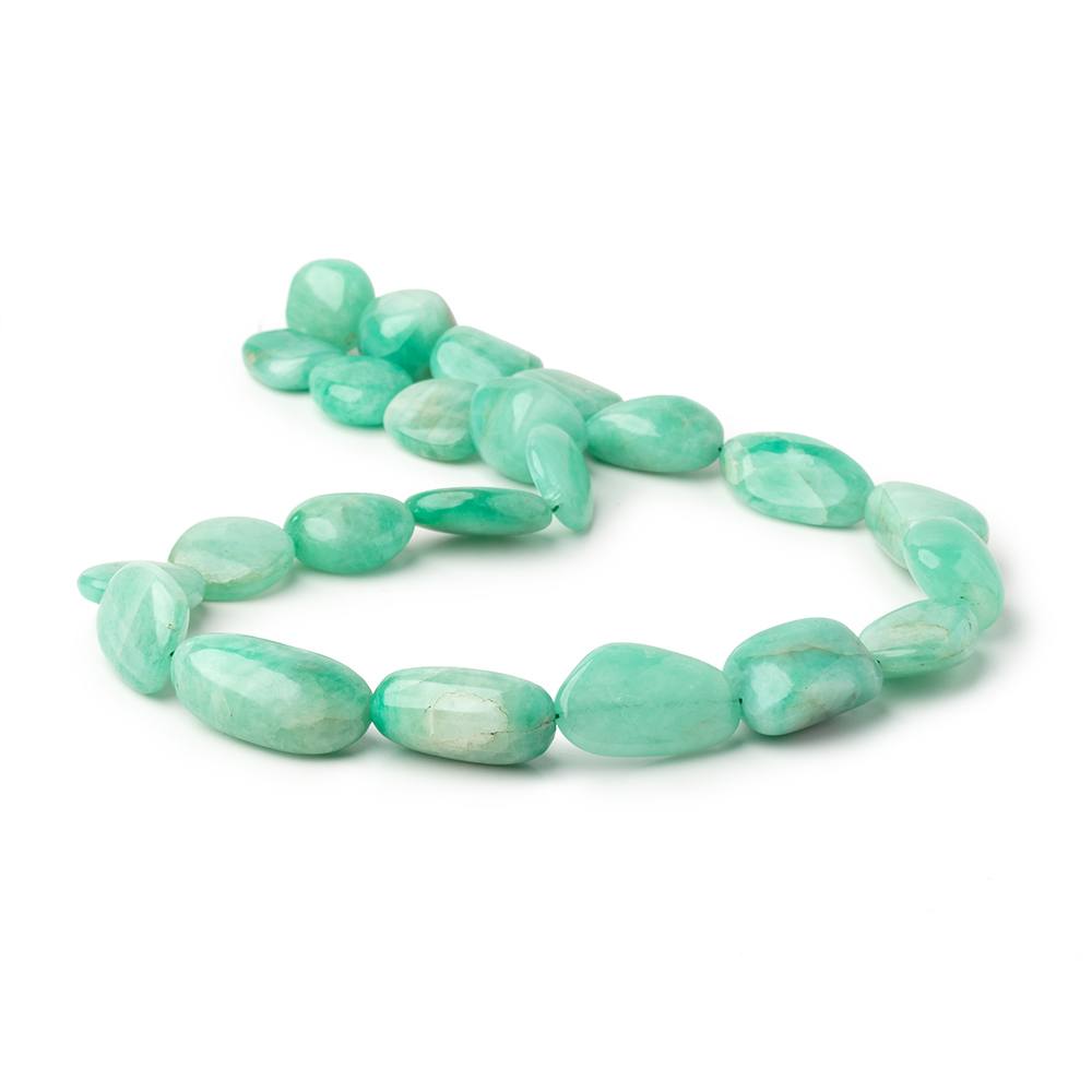 13-26mm Colombian Emerald Plain Nugget Beads 16 inch 23 pieces - Beadsofcambay.com