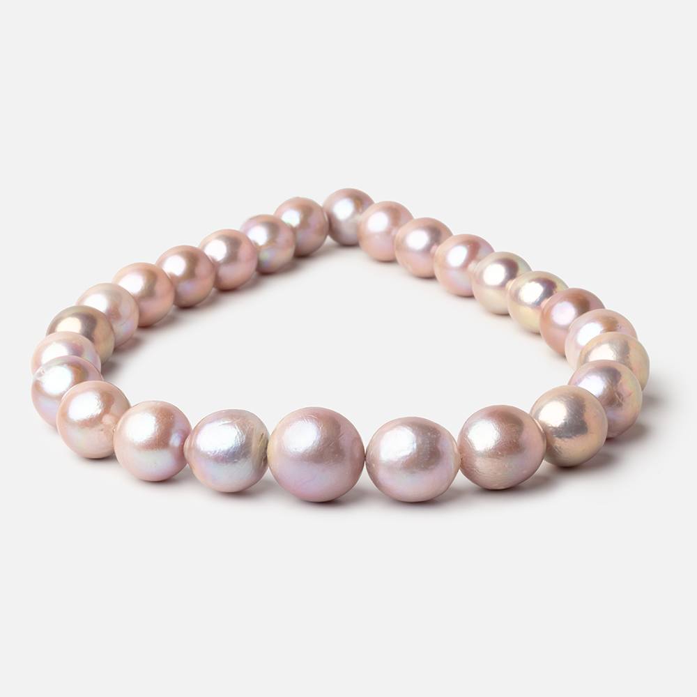 13.5 - 18mm Petal Pink Baroque Freshwater Pearls 16 inch 26 Beads - Beadsofcambay.com