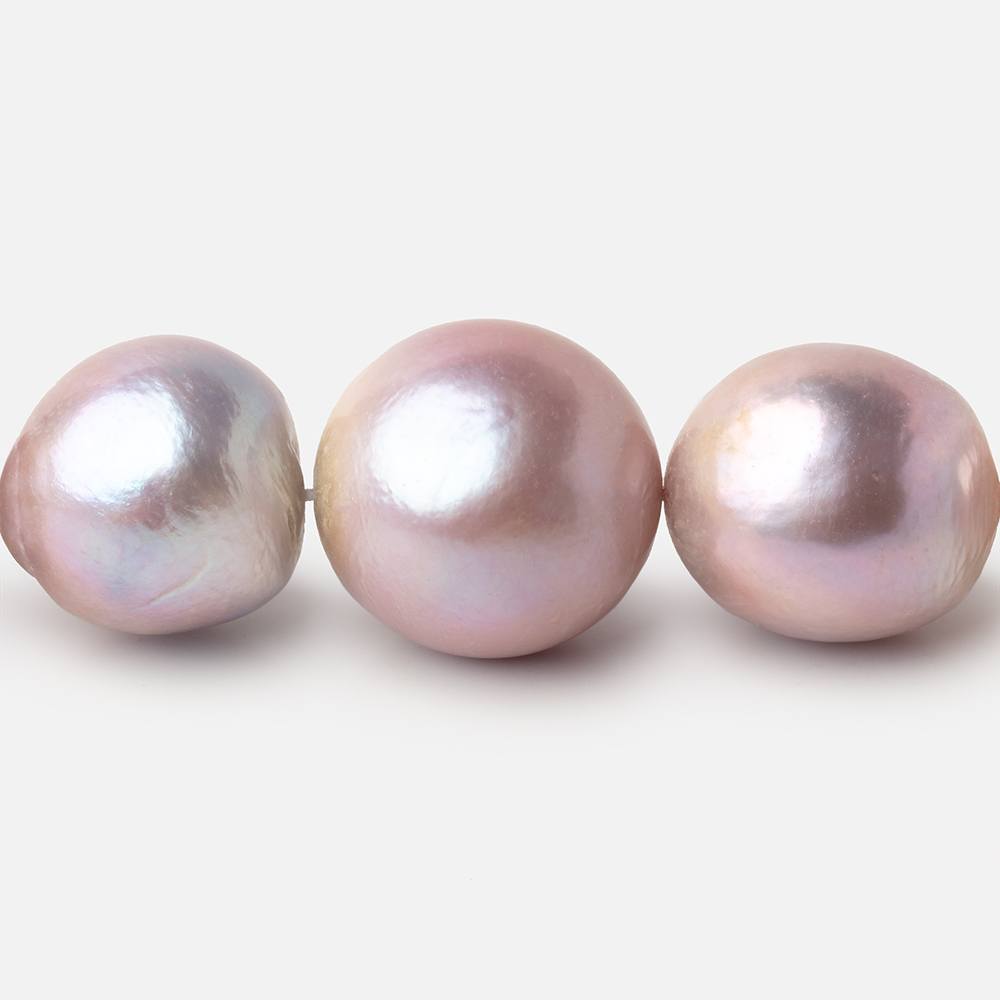 13.5 - 18mm Petal Pink Baroque Freshwater Pearls 16 inch 26 Beads - Beadsofcambay.com