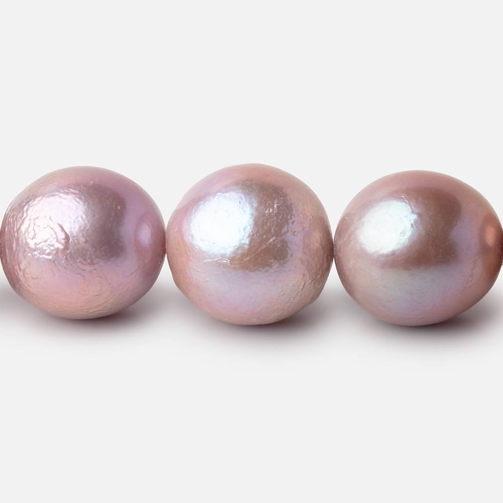 14 - 17mm Petal Pink Baroque Freshwater Pearls 16 inch 26 Beads - Beadsofcambay.com