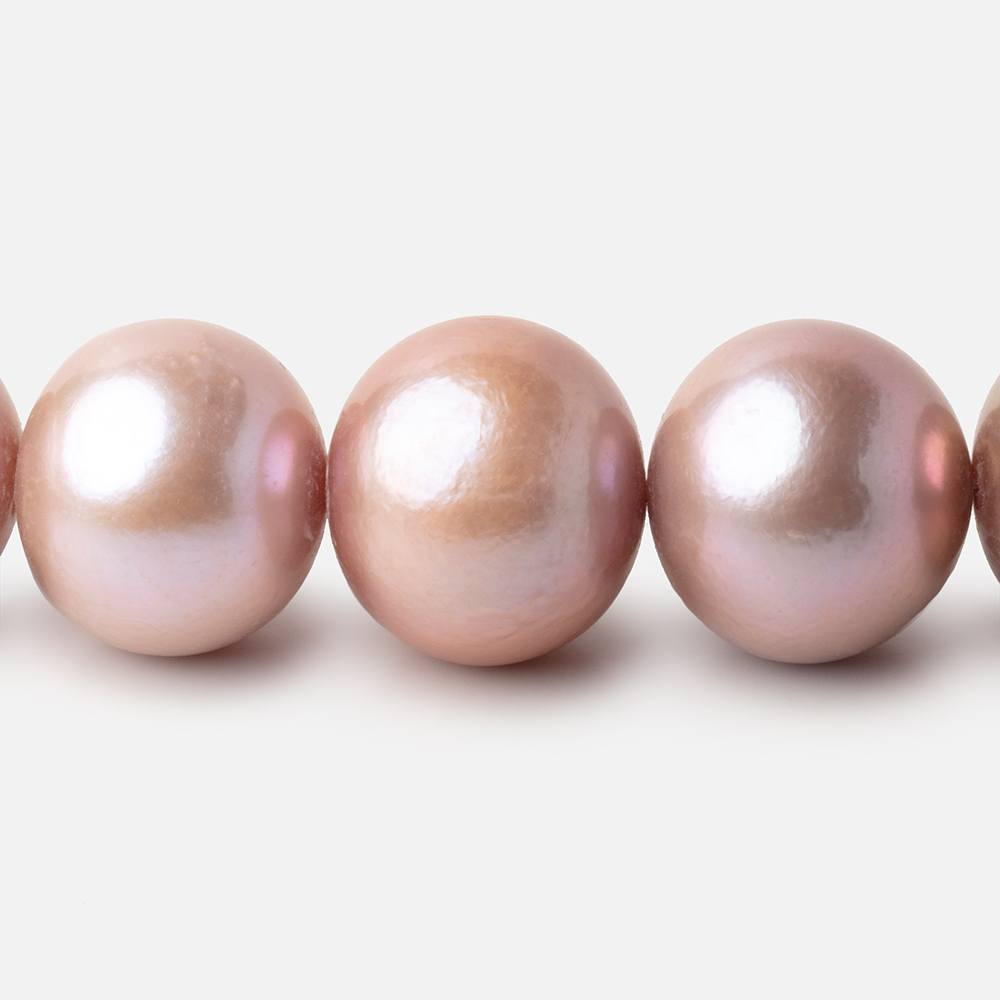 14 - 17mm Petal Pink Baroque Freshwater Pearls 16 inch 29 Beads - Beadsofcambay.com