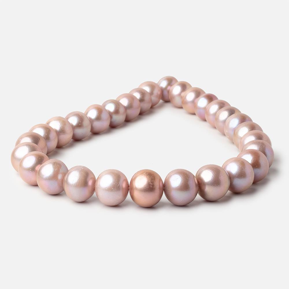 14 - 17mm Petal Pink Baroque Freshwater Pearls 16 inch 29 Beads - Beadsofcambay.com