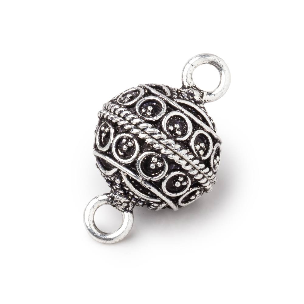 15mm Circle Design Magnetic Clasp 1 piece - Beadsofcambay.com