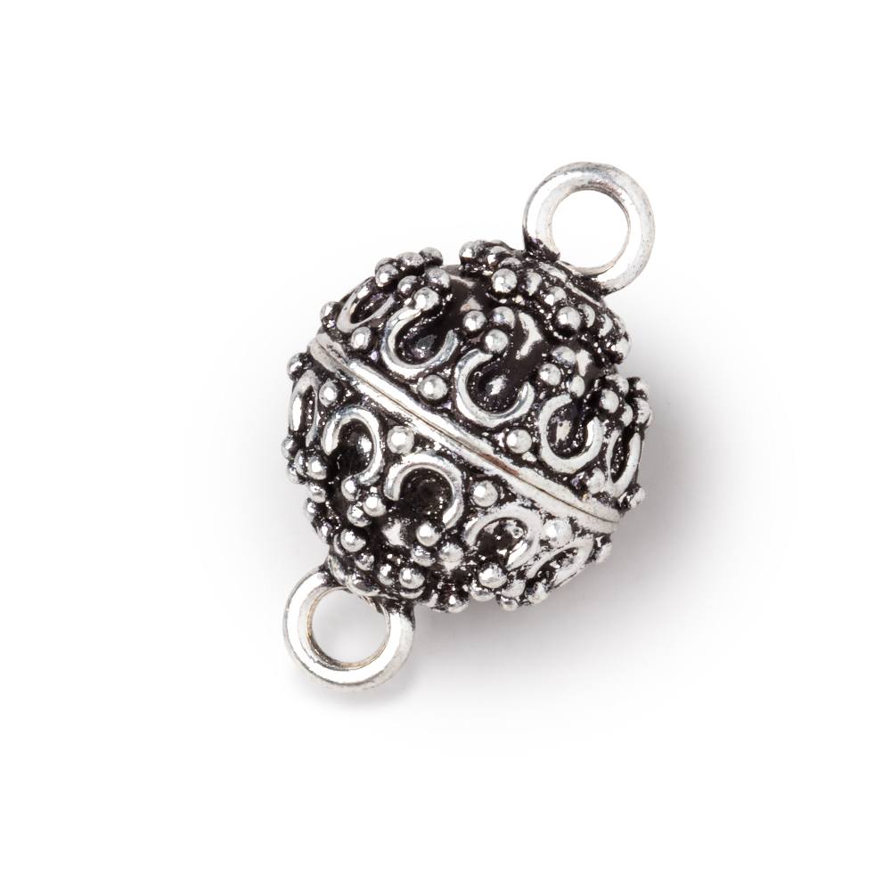 15mm Moroccan Design Round Magnetic Clasp 1 piece - Beadsofcambay.com