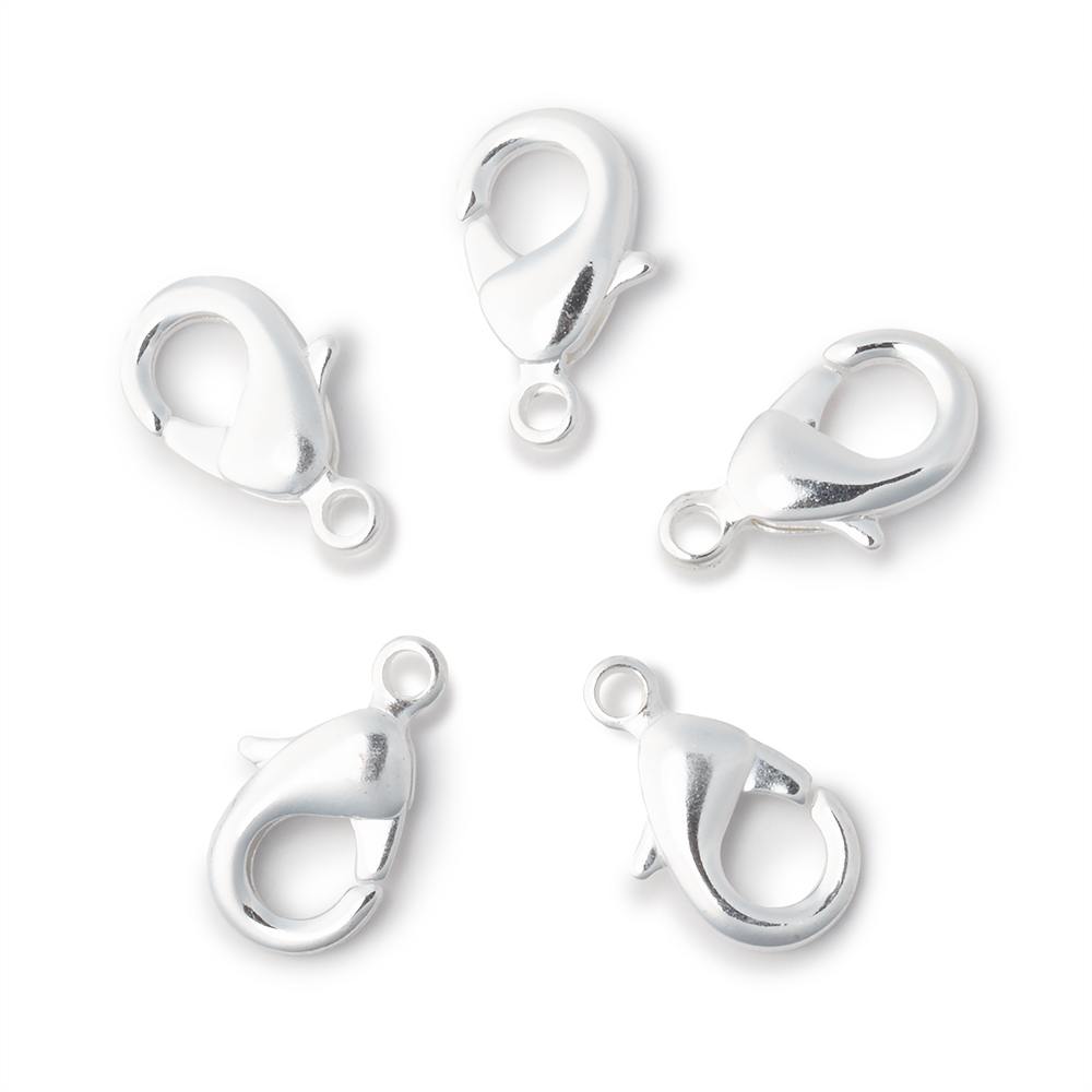 15mm Shiny Lobster Clasp Set of 5 Pieces - Beadsofcambay.com