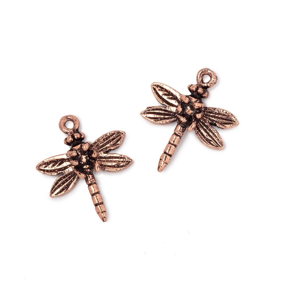 18mm Dragonfly Pendant Charm Set of 2 pieces - Beadsofcambay.com