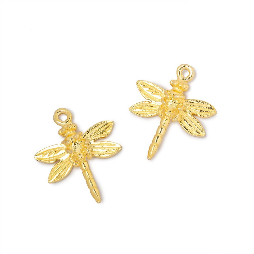 18mm Dragonfly Pendant Charm Set of 2 pieces - Beadsofcambay.com