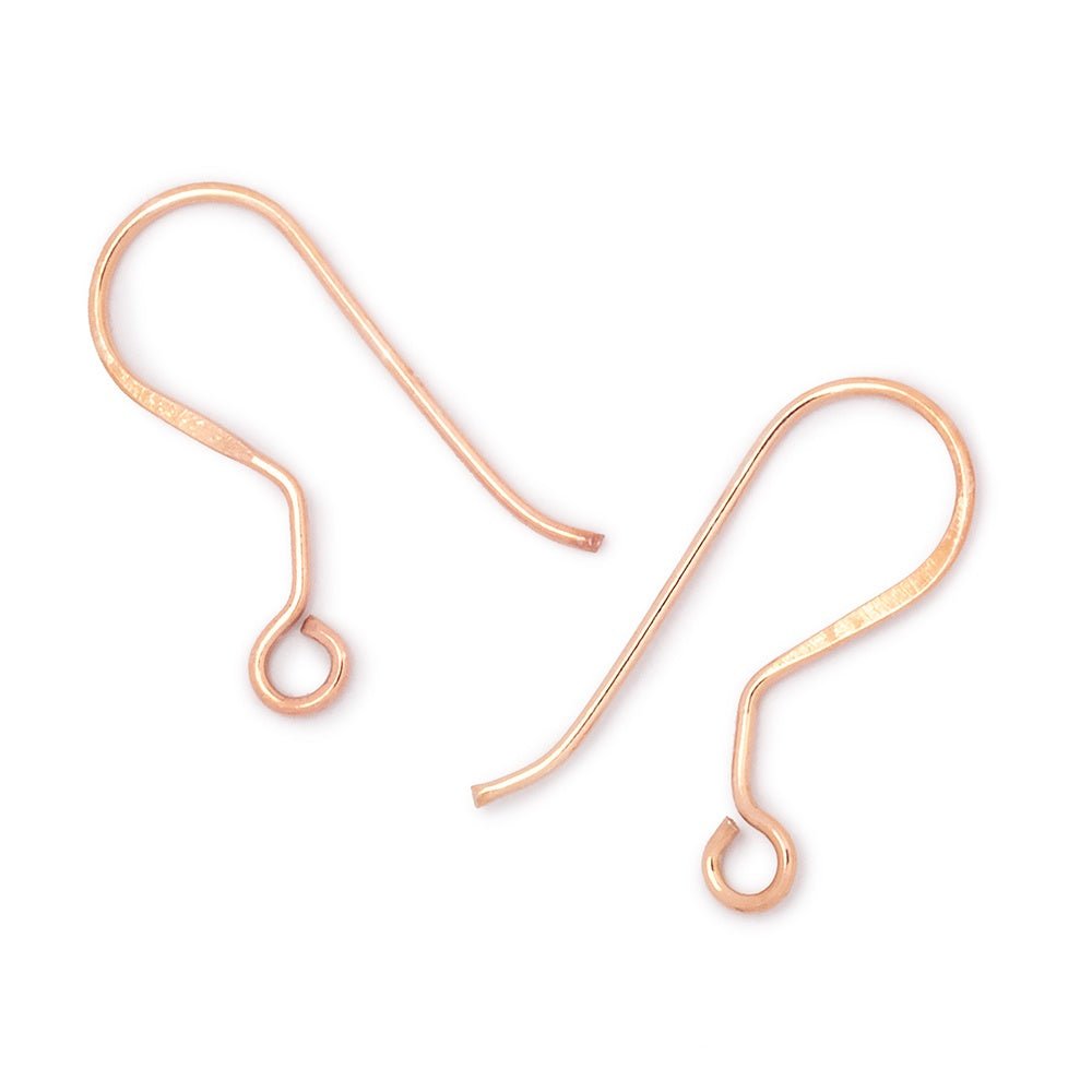 19mm Elongated Fish Hook Ear Wire 10 pieces - Beadsofcambay.com