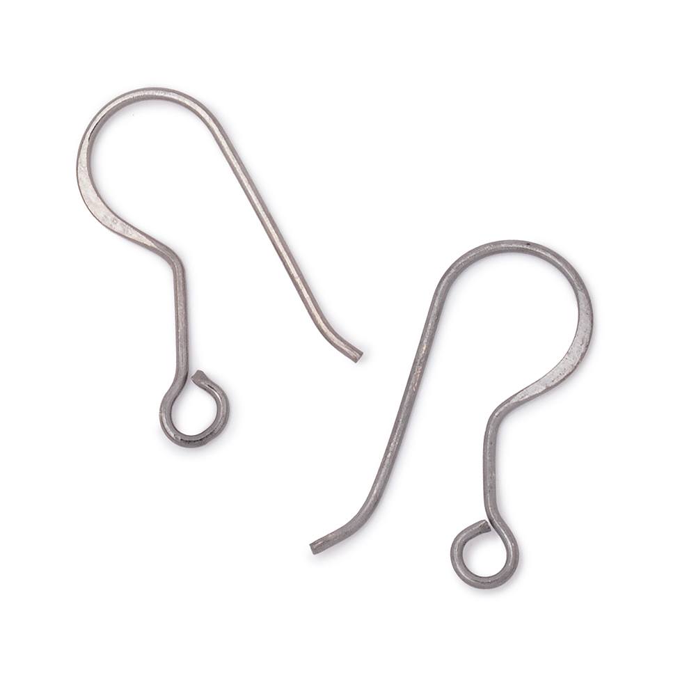 19mm Elongated Fish Hook Ear Wire 10 pieces - Beadsofcambay.com