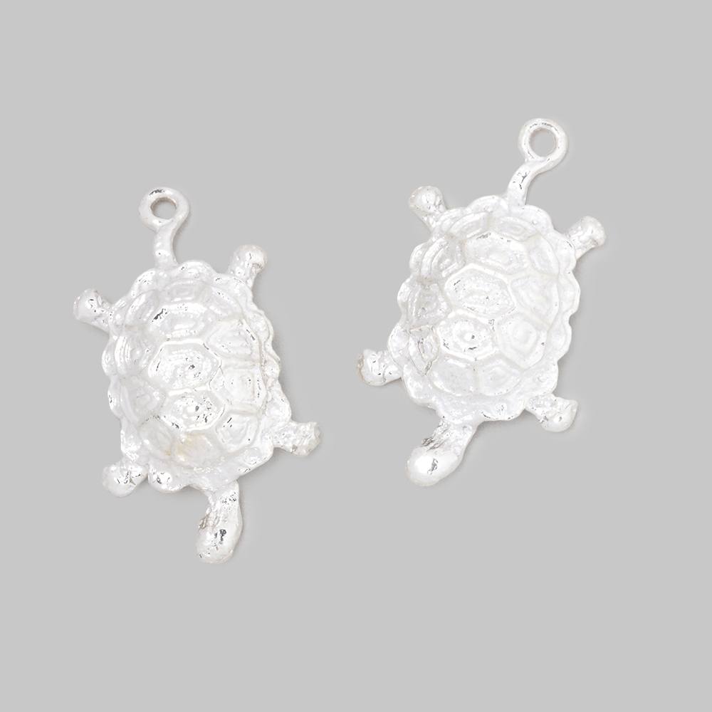 19x14mm Turtle Charm Set of 2 pieces - Beadsofcambay.com