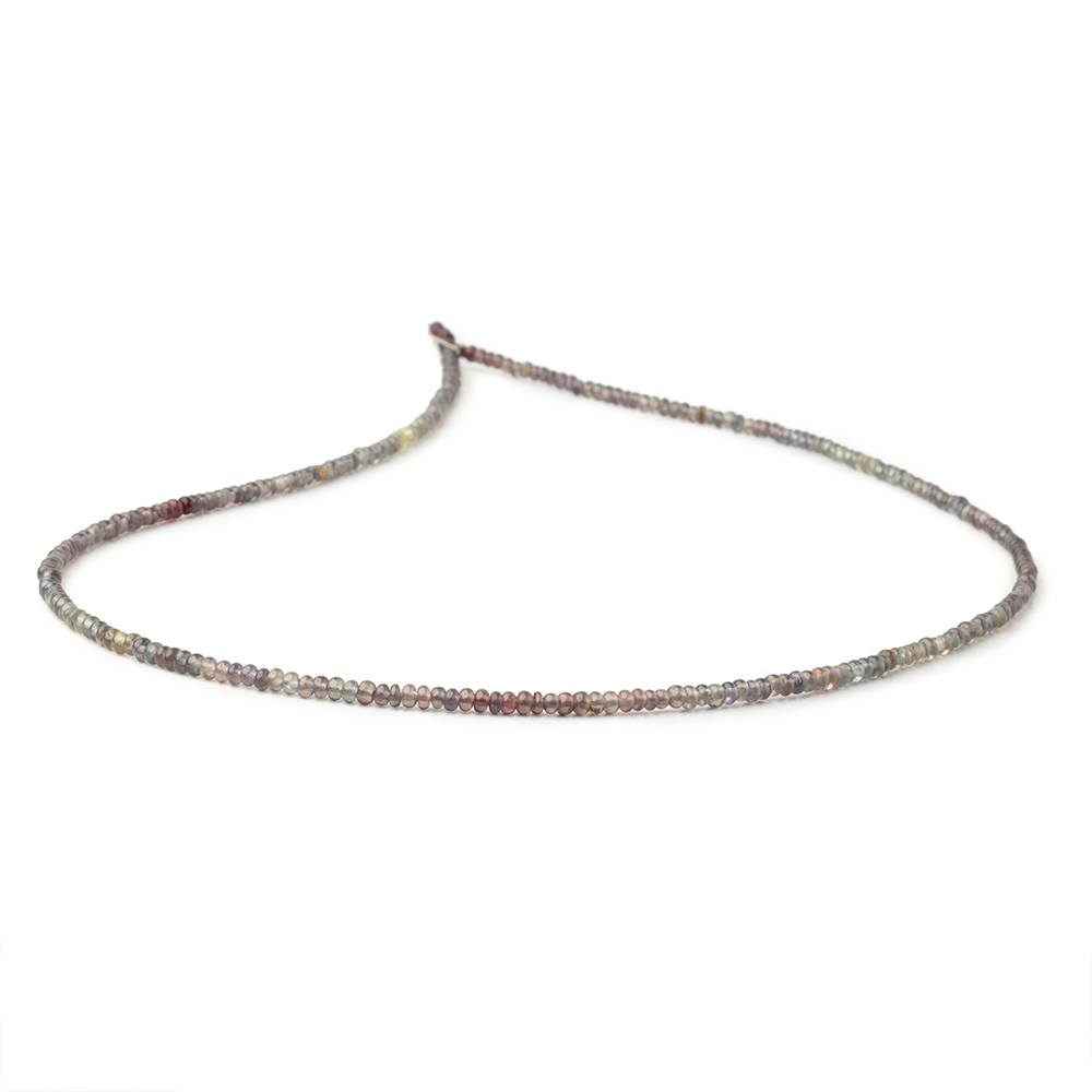 2 - 2.5mm Color Change Sapphire Plain Rondelles 18 inch 300 Beads - Beadsofcambay.com