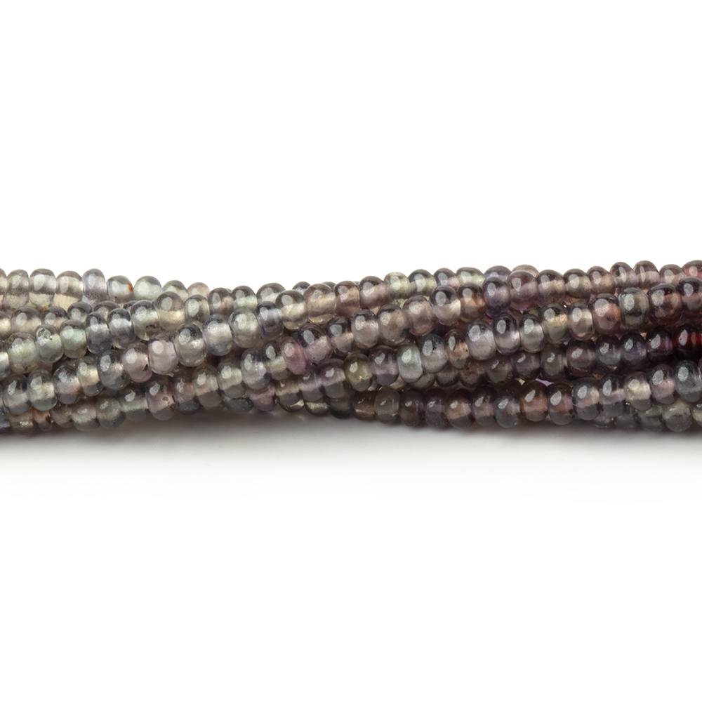 2 - 2.5mm Color Change Sapphire Plain Rondelles 18 inch 300 Beads - Beadsofcambay.com