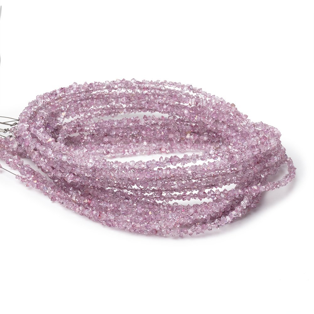 2-3.5mm Pink Double Terminated Quartz Beads 15.5 inch 260 pieces - Beadsofcambay.com