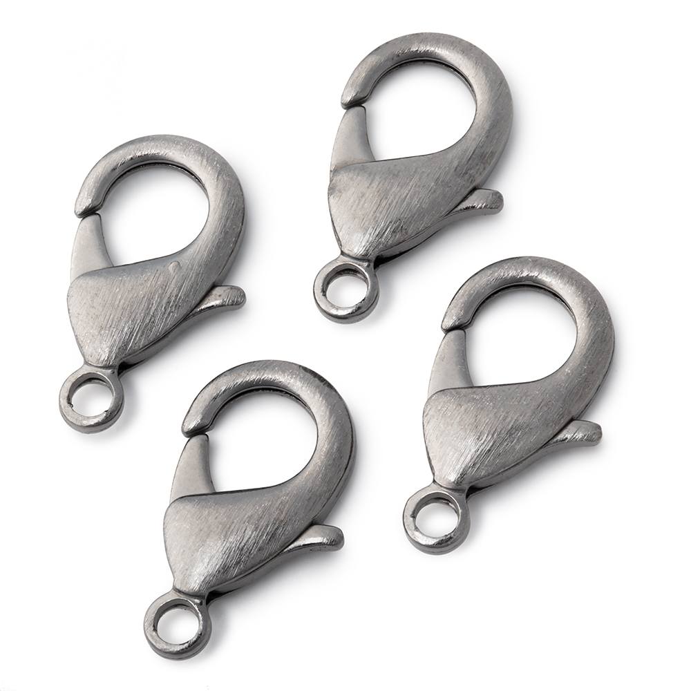 23mm Brushed Lobster Clasp Set of 4 Pieces - Beadsofcambay.com