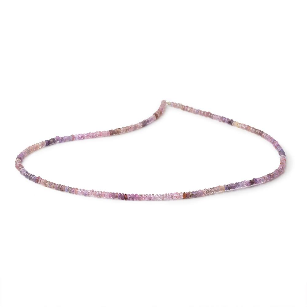 2.5 - 3mm Multi Color Spinel Faceted Rondelle Beads 16 inch 272 pieces - Beadsofcambay.com