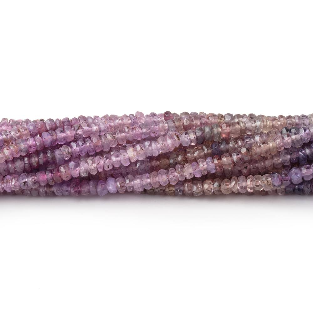 2.5 - 3mm Multi Color Spinel Faceted Rondelle Beads 16 inch 272 pieces - Beadsofcambay.com