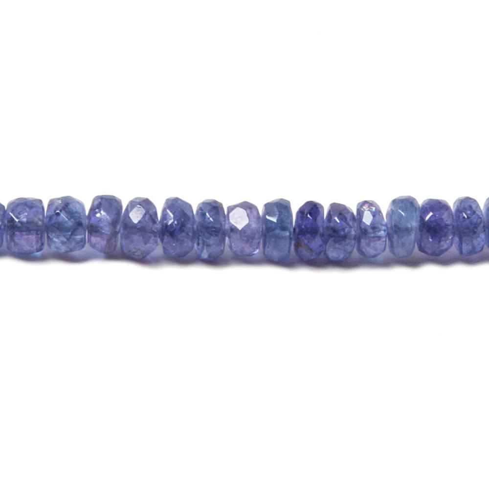 2.5 - 3mm Tanzanite Beads Faceted Rondelle 15 inch 197 pieces - Beadsofcambay.com