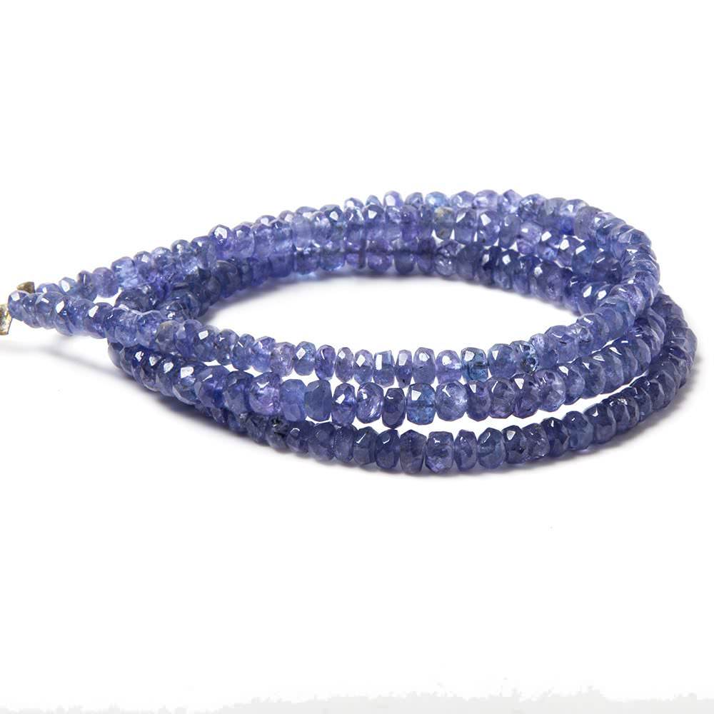 2.5 - 3mm Tanzanite Beads Faceted Rondelle 15 inch 197 pieces - Beadsofcambay.com