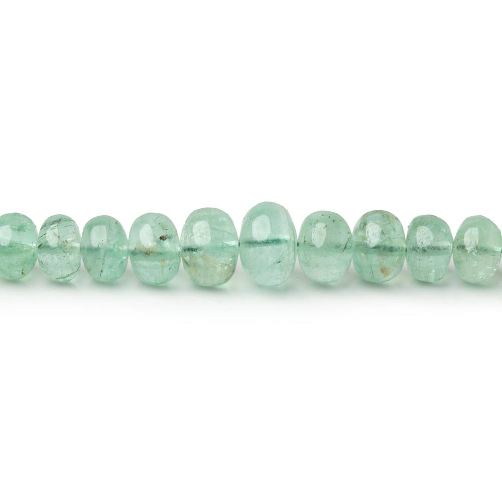 2.5 - 6.5mm Emerald Plain Rondelle Beads 16 inch 160 pieces AA - Beadsofcambay.com