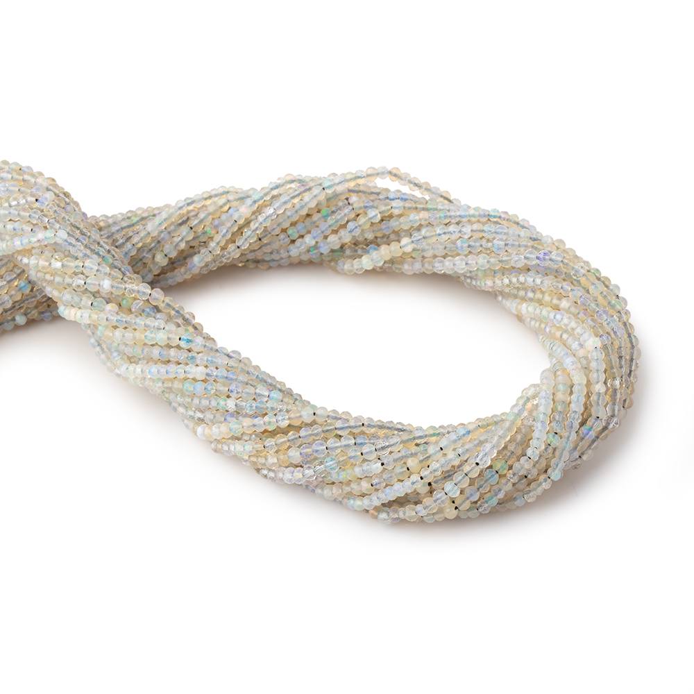 2.5mm Australian Opal Micro Faceted Rondelle Beads 12.5 inch 148 pieces AA - Beadsofcambay.com