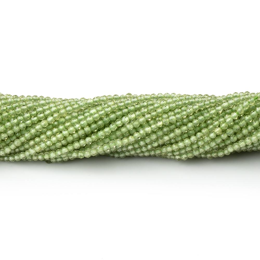 2mm Peridot Micro Faceted Round Beads 12.5 inch 200 pieces AAA - Beadsofcambay.com