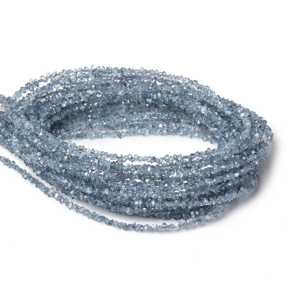 2x1-3x1.5mm Aqua Double Terminated Quartz Beads 15.5 inch 300 pieces - Beadsofcambay.com