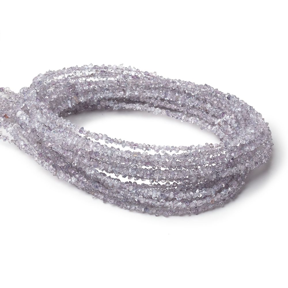 2x1-3x1.5mm Lilac Double Terminated Quartz Beads 15.5 inch 300 pieces - Beadsofcambay.com