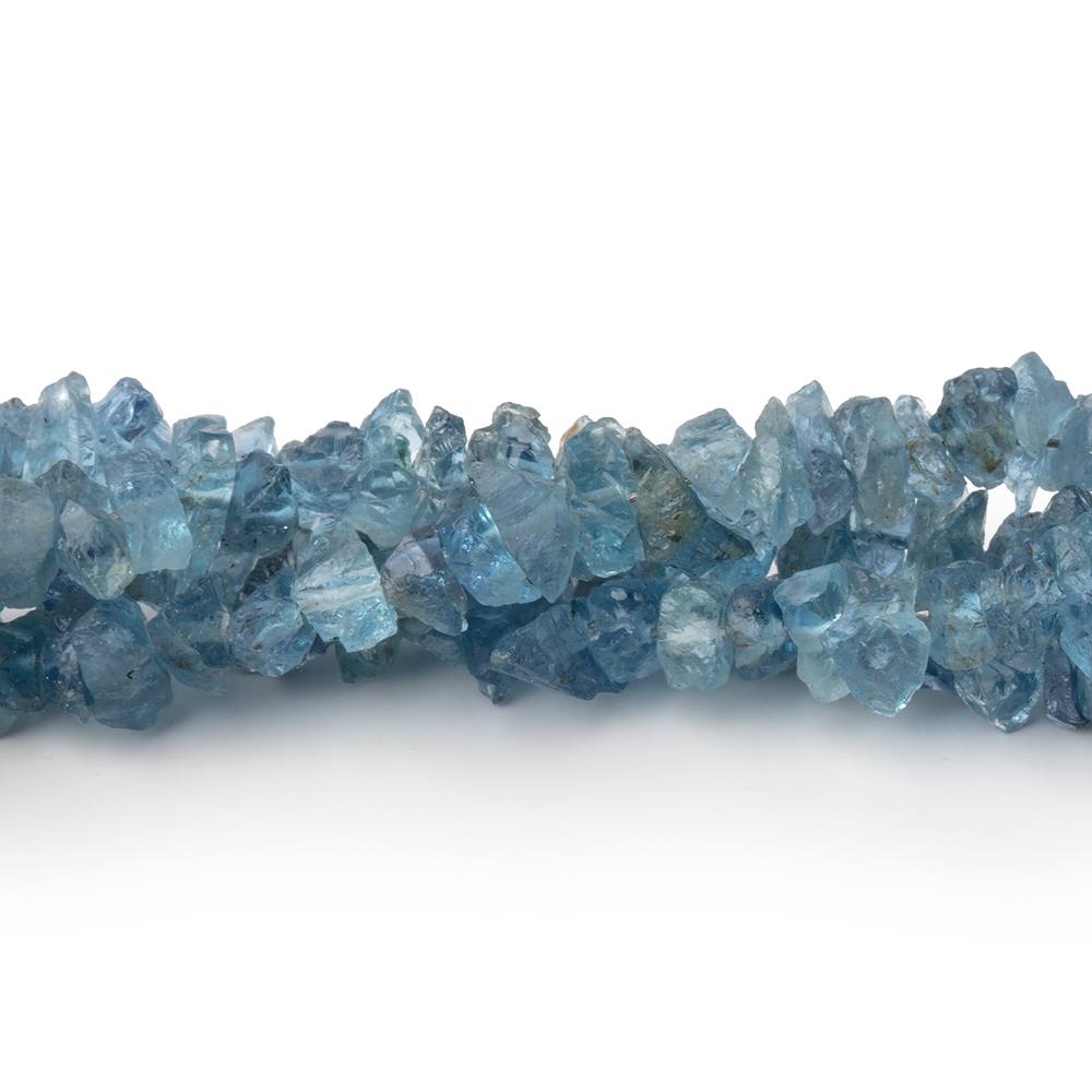 3 - 5mm Blue Apatite Raw Crystal Beads 16 inch 175 pieces - Beadsofcambay.com