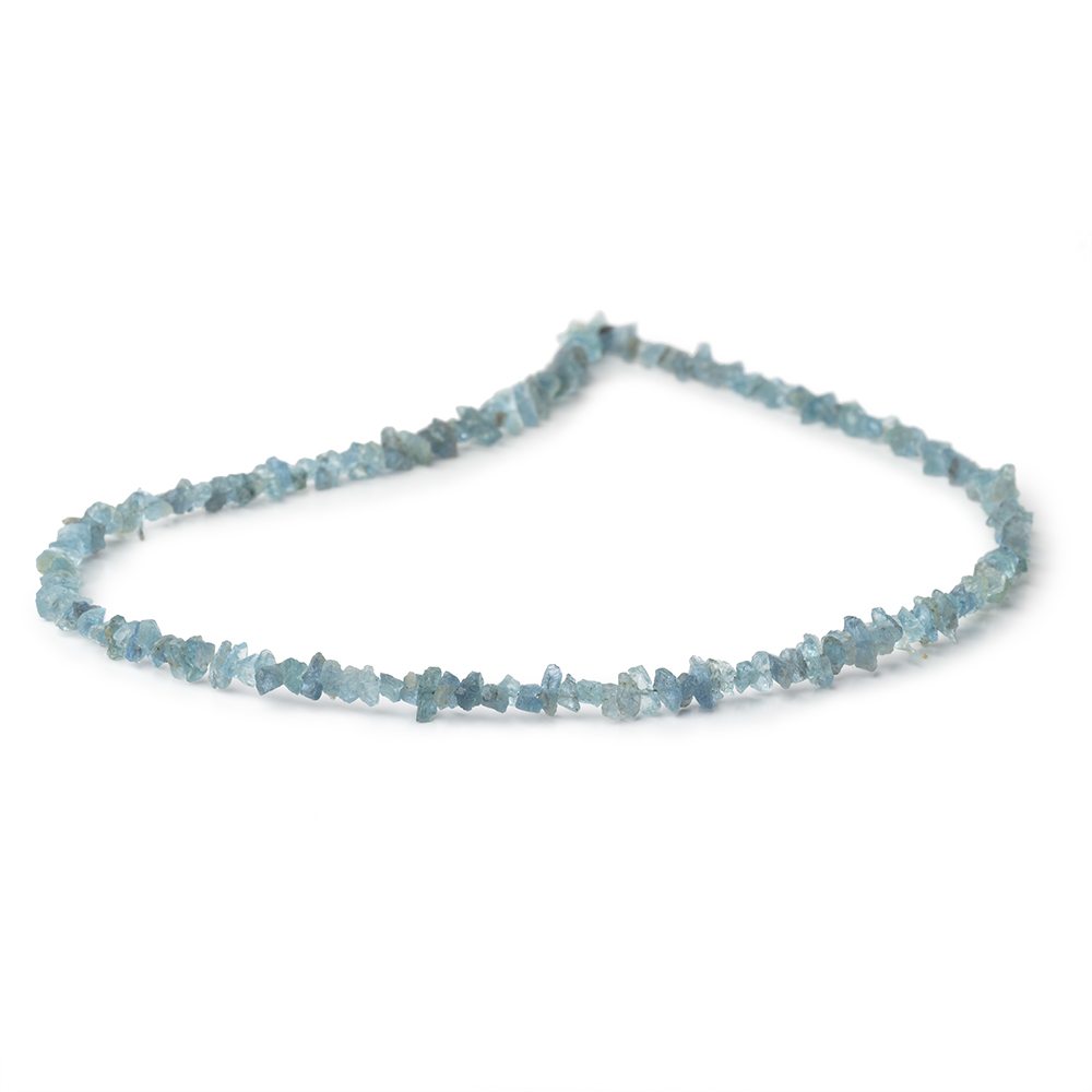 3 - 5mm Light Blue Apatite Raw Crystal Beads 16 inch 175 pieces - Beadsofcambay.com