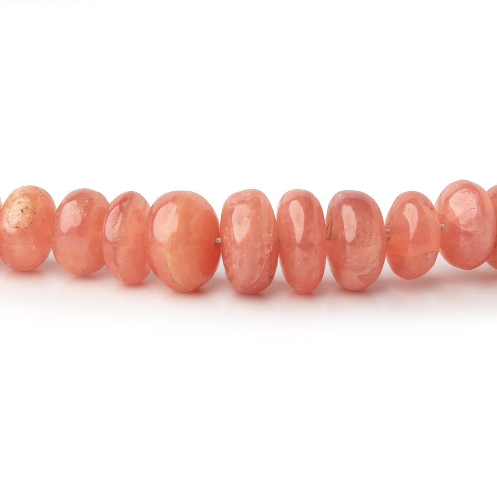 3 - 6mm Rhodochrosite Plain Rondelle Beads 16 inch 130 pieces AA - Beadsofcambay.com