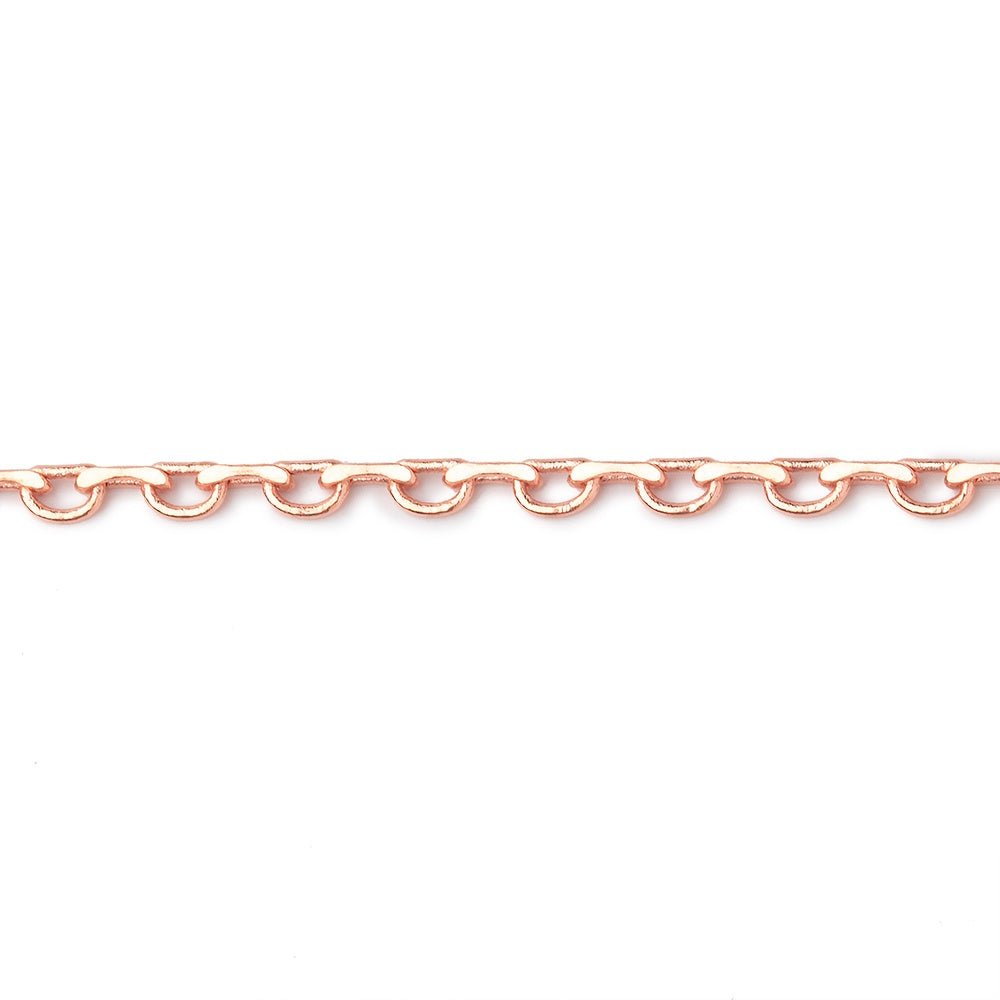 3 Feet - 2mm Open & Closed Oval Link Chain - Beadsofcambay.com