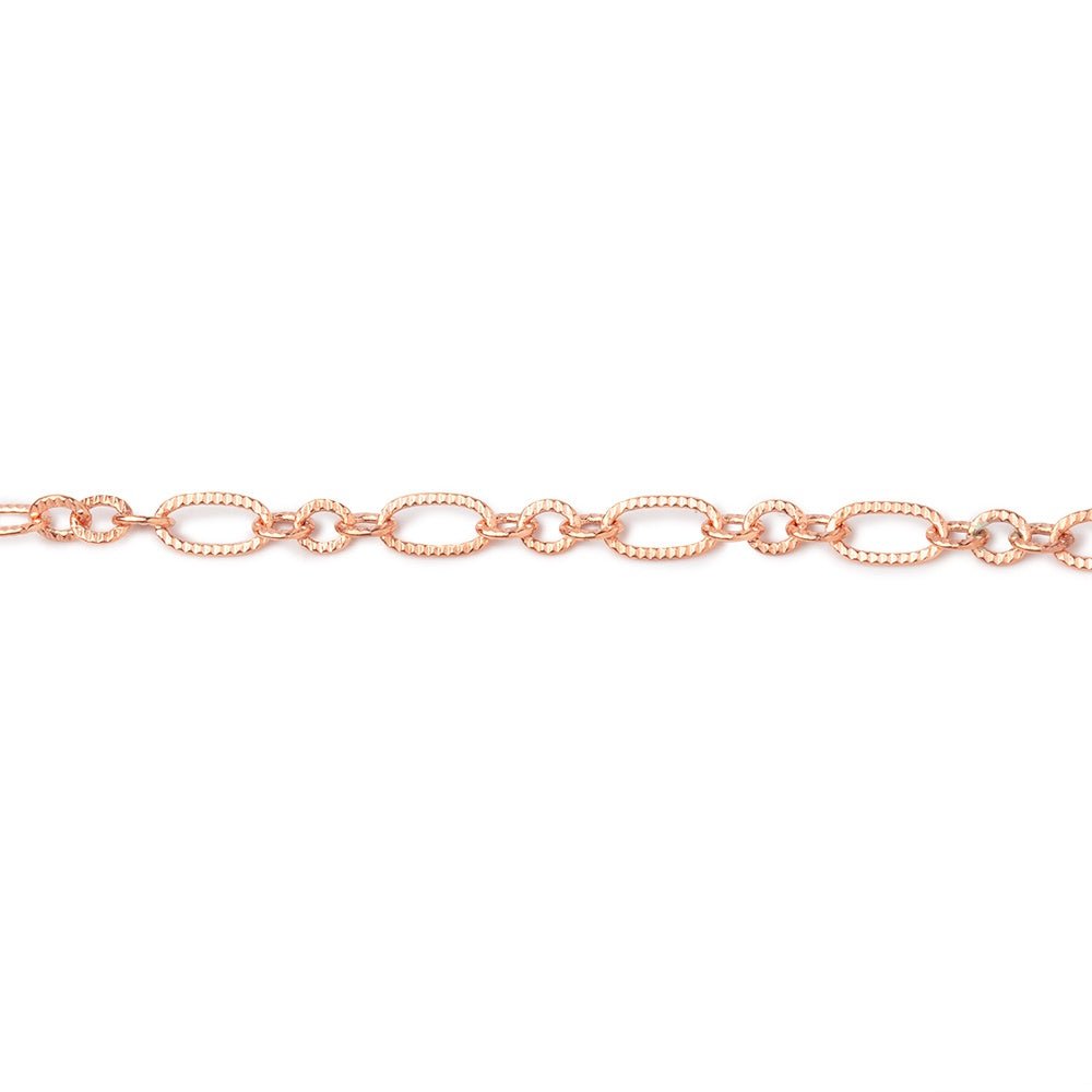 3 Feet - 3.5mm Multiple Corrugated Oval Link Chain - Beadsofcambay.com