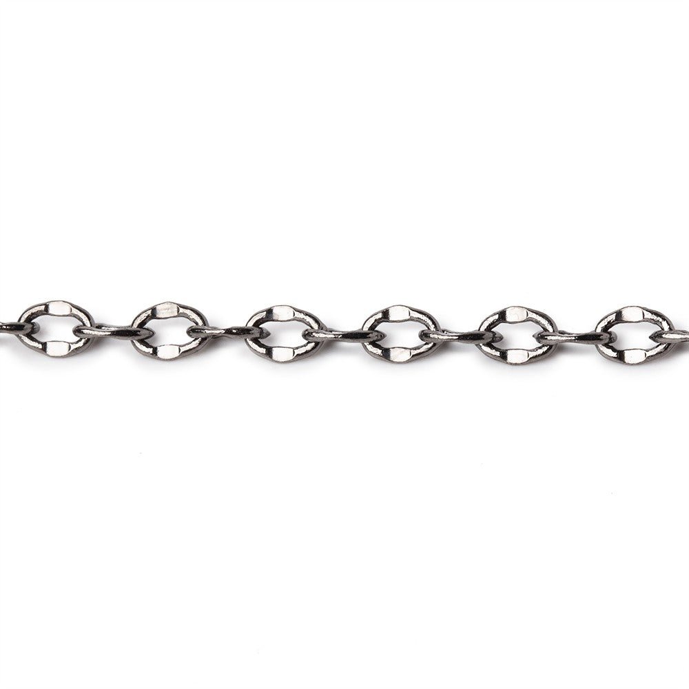 3 Feet - 3mm Divot Oval Link Chain - Beadsofcambay.com