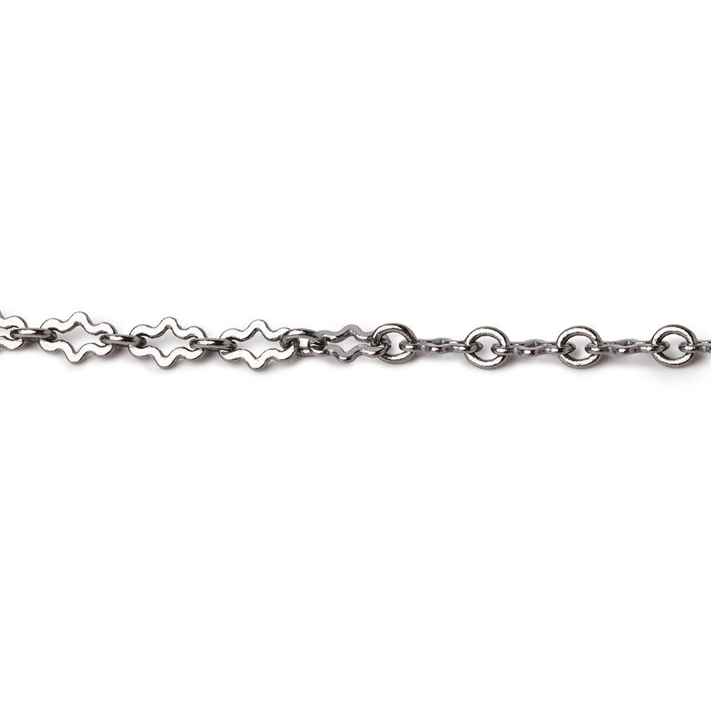 3 Feet - 3mm Fancy Cross Link Chain - Beadsofcambay.com