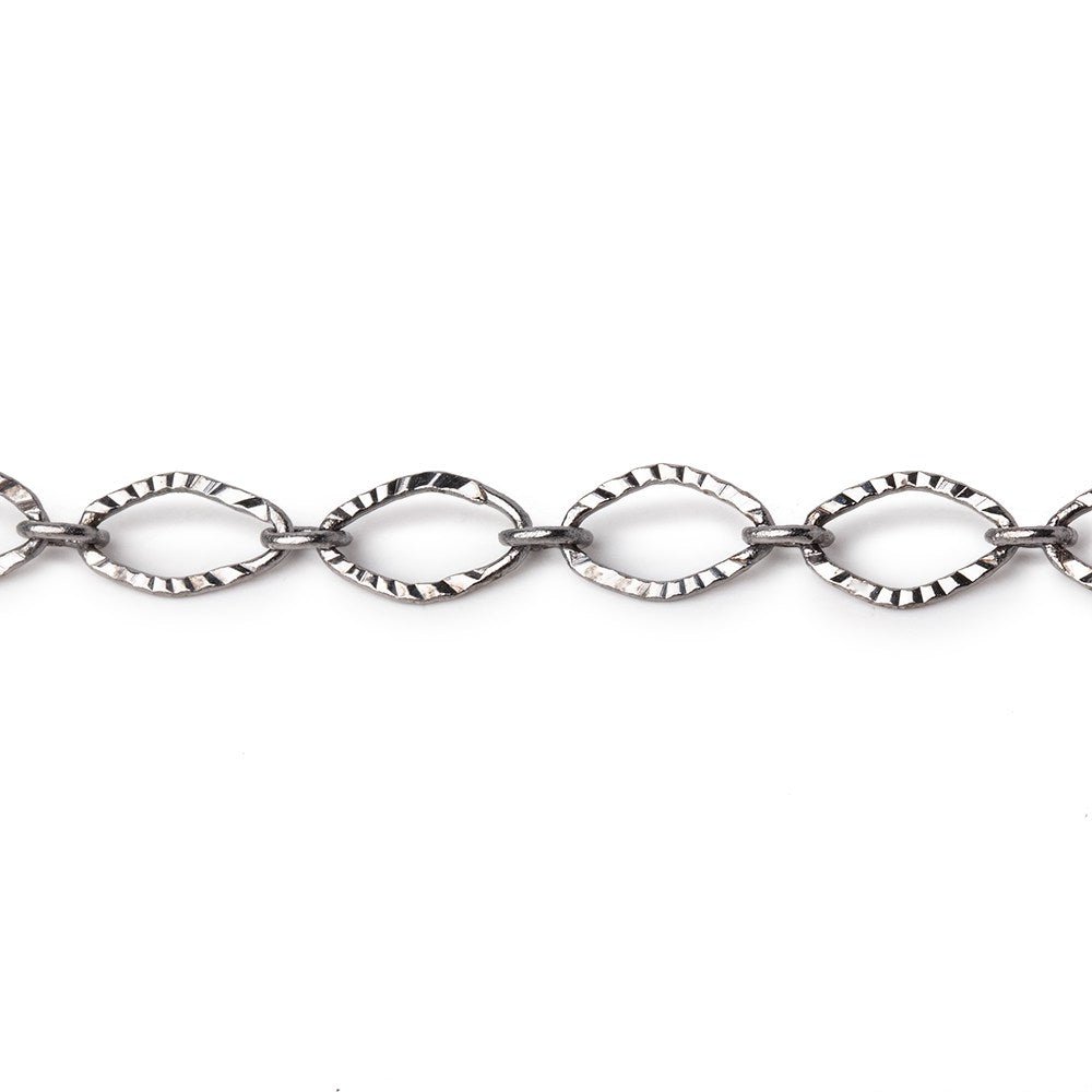 3 Feet - 5mm Corrugated Oval Link Chain - Beadsofcambay.com