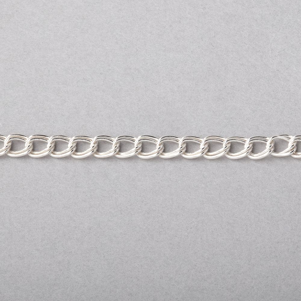 3 Feet - 5mm Double Curb Link Chain - Beadsofcambay.com