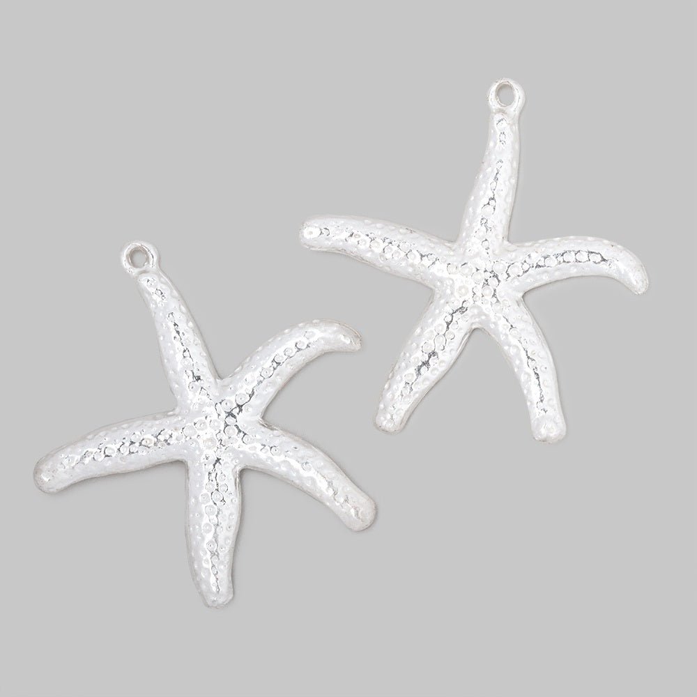 32mm Starfish Pendant Charm Set of 2 pieces - Beadsofcambay.com