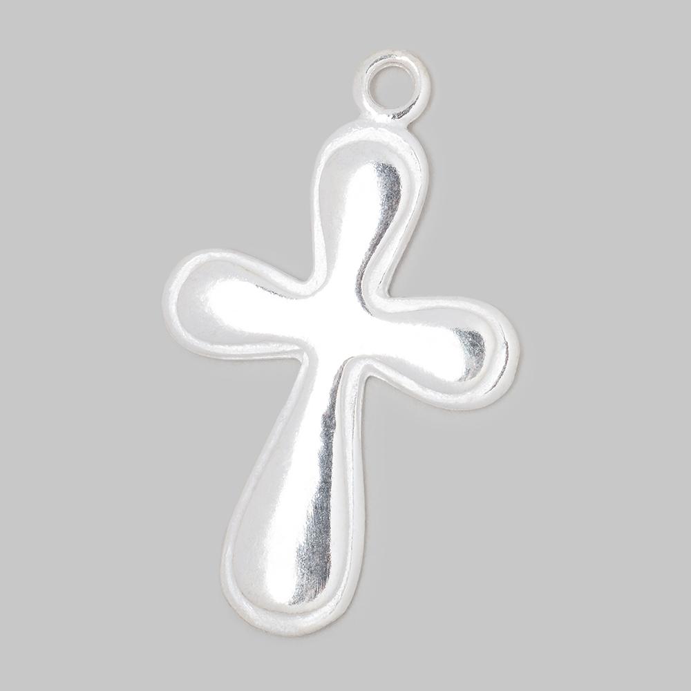 34x25mm Groovy Cross Pendant Charm 1 piece - Beadsofcambay.com