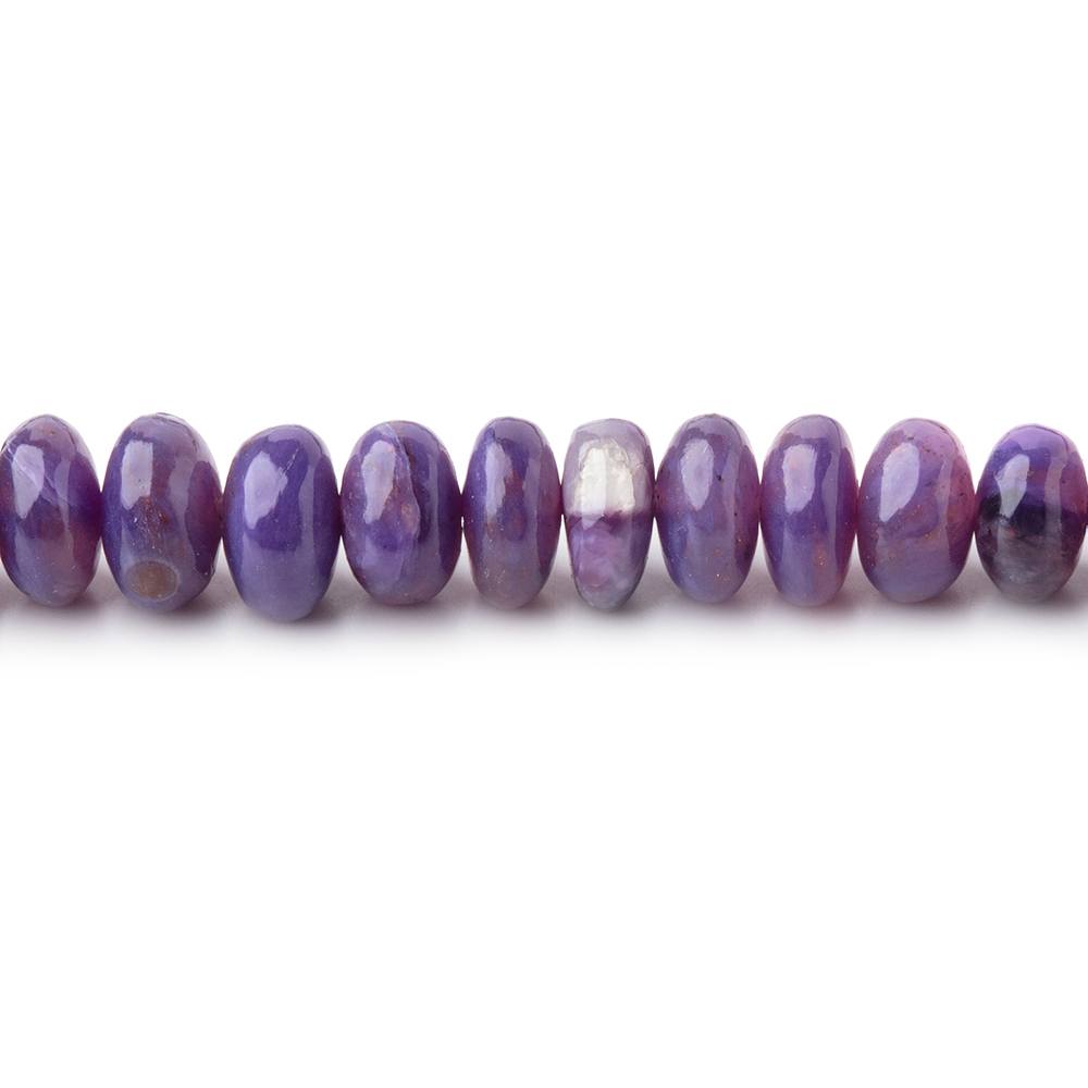 3.5 - 6mm Charoite Plain Rondelle Beads 17.75 inch 190 pieces AAA - Beadsofcambay.com