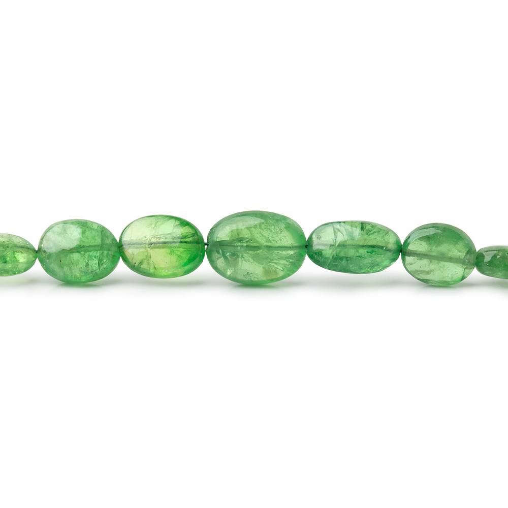 3.5x3 - 10x7mm Tsavorite Garnet Plain Oval Beads 18 inch 86 pieces AAA - Beadsofcambay.com