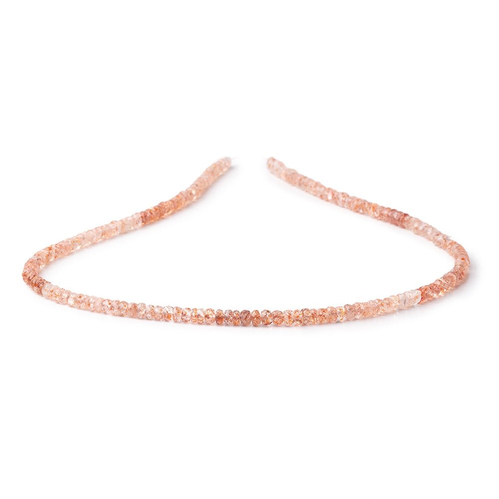 4 - 4.5mm Lepidocrocite Faceted Rondelle Beads 16 inch 148 pieces - Beadsofcambay.com