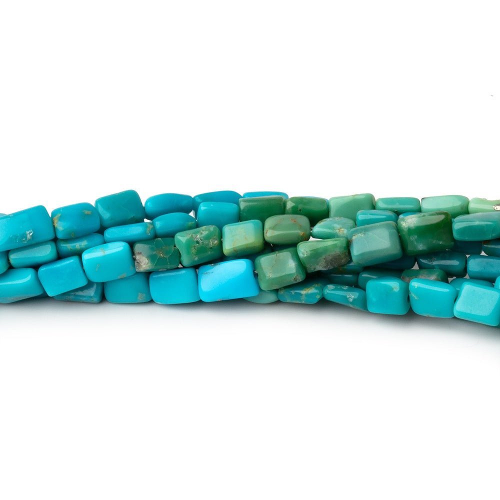 4 - 5mm Sleeping Beauty Turquoise Plain Rectangles 15.5 inch 70 Beads - Beadsofcambay.com