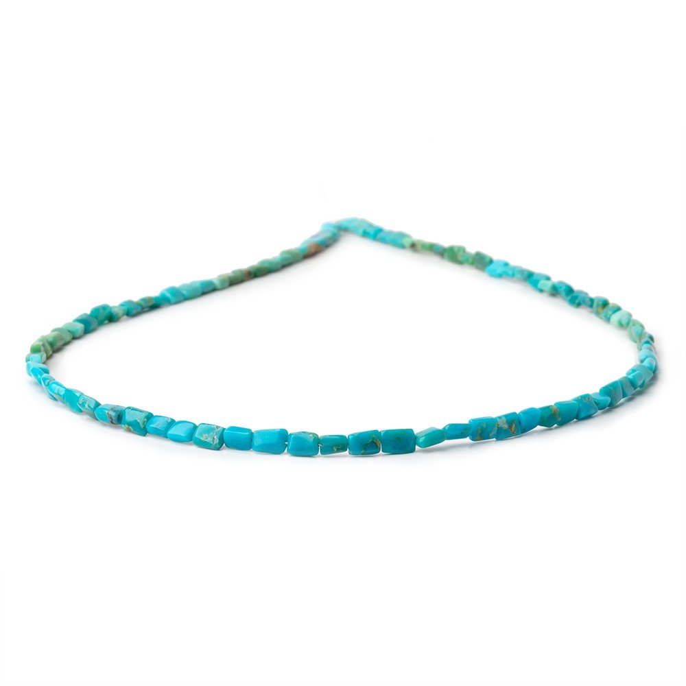 4 - 5mm Sleeping Beauty Turquoise Plain Rectangles 15.5 inch 70 Beads - Beadsofcambay.com