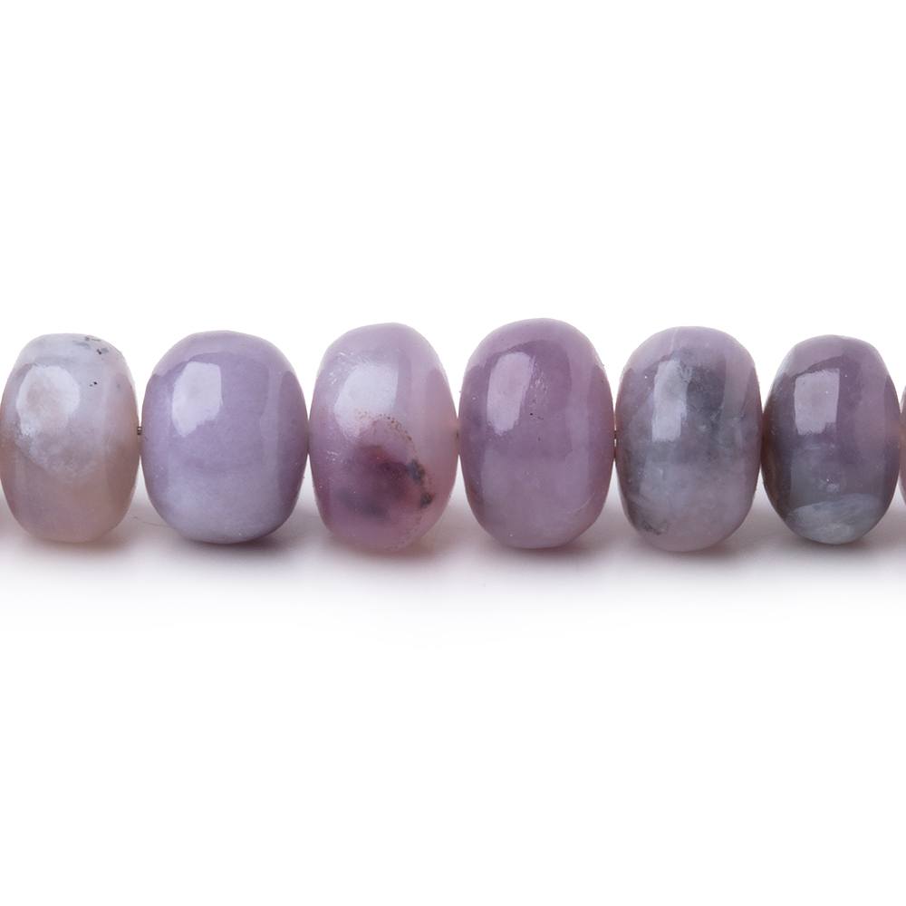 4 - 7.5mm Purple Chalcedony Plain Rondelles 18 inch 144 Beads - Beadsofcambay.com