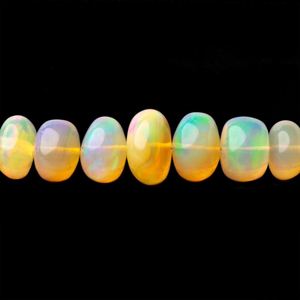 4 - 8mm Golden Ethiopian Opal Plain Rondelle Beads 16 inch 110 pieces AA - Beadsofcambay.com