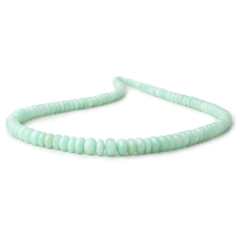 4 - 9.5mm Chrysoprase Plain Rondelle Beads 18 inch 118 pieces A - Beadsofcambay.com