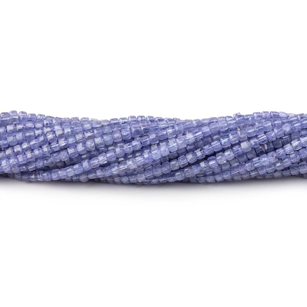 Natural Tanzanite Faceted Heishi (Tyre) Beads, 85 Cts, 3.5-5 2024 MM, 16 Inches, Tanzanite Heishi Necklace, Quality Gemstone, BCI#11475